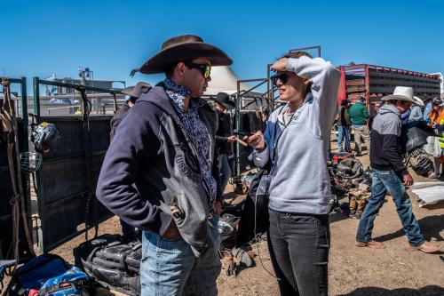 Isabella Kwai PPS'16 (right) at Deni Ute Muster