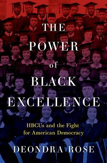 Book cover for the Power of Black excellence, includes pictures of students in regalia